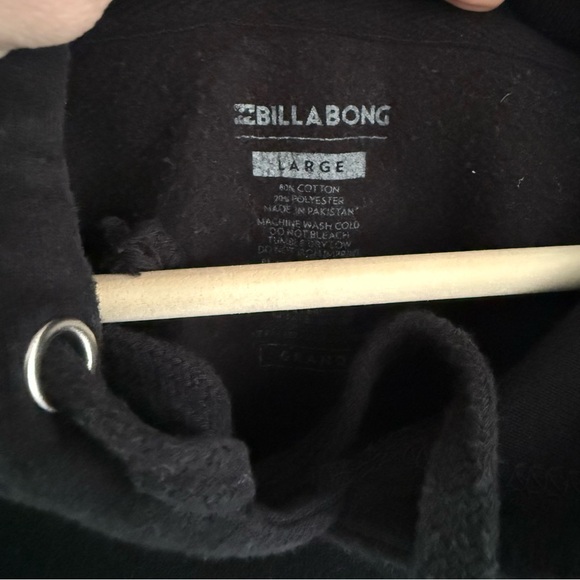 Billabong Black Hoodie with Yellow California Graphic - Picture 4 of 8